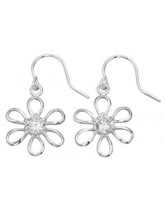 Earring flower 925/1000 silver