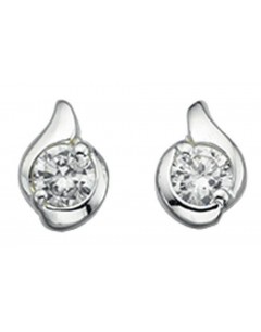 Earring zirconia in 925/1000 silver