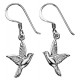 Earring swallow in 925/1000 silver