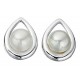 Earring pearl in 925/1000 silver