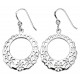 Earring flowers in 925/1000 silver