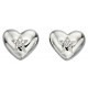 Earring heart 925/1000 silver