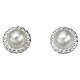 Earring pearl in 925/1000 silver