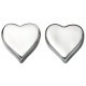 Earring heart 925/1000 silver