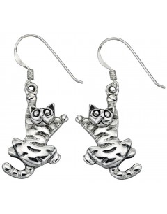 Earring cat in 925/1000 silver