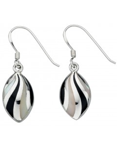 Earring mother of pearl in 925/1000 silver