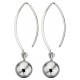 Earring balls in 925/1000 silver