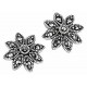 earring flowers marcassite in 925/1000 silver