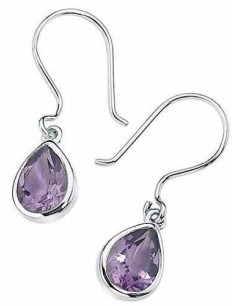 Earring amethyst in 925/1000 silver