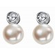 Earring pearl in 925/1000 silver