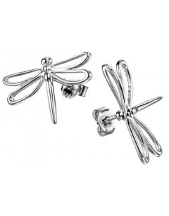 Earring dragonfly in 925/1000 silver