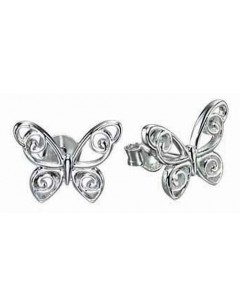 Earring butterfly in 925/1000 silver