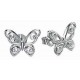 Earring butterfly in 925/1000 silver