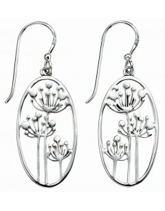 Earring flower 925/1000 silver