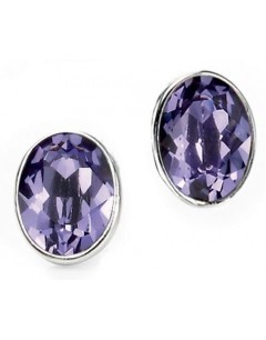 Earring amethyst in 925/1000 silver