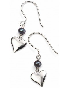 Earring heart 925/1000 silver