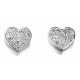 Earring heart 925/1000 silver