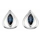 Earring swarovski, in 925/1000 silver