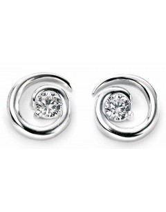 Earring zirconia in 925/1000 silver