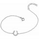 Bracelet lucky horseshoe in 925/1000 silver