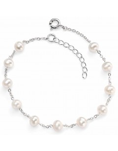 Bracelet freshwater pearl in 925/1000 silver