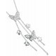 Necklace butterfly in 925/1000 silver