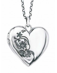 Necklace pendant photo flower 925/1000 silver