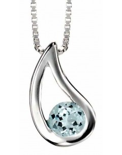 Necklace topaz in 925/1000 silver