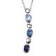 Necklace crystal in 925/1000 silver