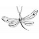 Necklace dragonfly in 925/1000 silver