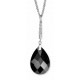 Necklace drop zirconia in 925/1000 silver