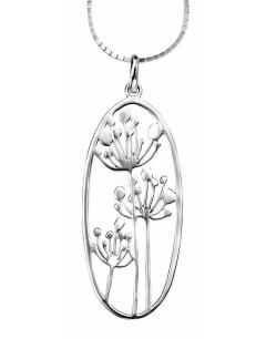 Flower necklace in 925/1000 silver