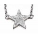 Necklace star zirconia in 925/1000 silver