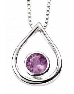 Necklace amethyst in 925/1000 silver