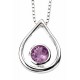 Necklace amethyst in 925/1000 silver