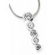 Necklace trend zirconia in 925/1000 silver