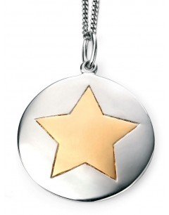 My-jewelry - D4203 - Necklace star Gold-plated in 925/1000 Silver