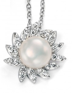 My-jewelry - D3742 - Necklace fresh-water pearls in 925/1000 silver