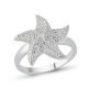 My-jewelry - D833 - Ring star in 925/1000 silver