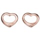 My-jewelry - D5020 - earring heart rose gold plated in 925/1000 silver