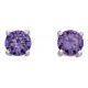 My-jewelry - D5034m - earring amethyst in 925/1000 silver