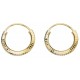 My-jewelry - D236 - Loop ear ring gold plated in 925/1000 silver