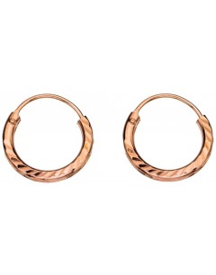 My-jewelry - D238t - Loop ear ring gold plated in 925/1000 silver