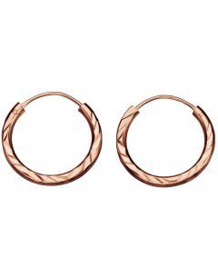 My-jewelry - D239 - Loop ear ring gold plated in 925/1000 silver