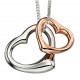 My-jewelry - D4172 - Collar chic heart gold plated in 925/1000 silver