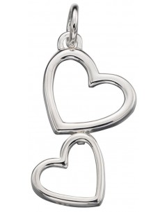 My-jewelry - D4266 - Collar chic double hearts in 925/1000 silver