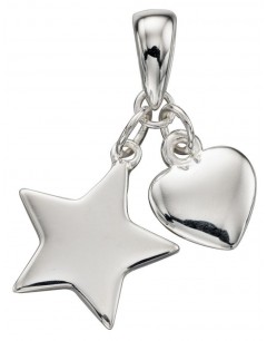 My-jewelry - D4272 - Collar chic star and heart in 925/1000 silver