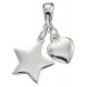 My-jewelry - D4272 - Collar chic star and heart in 925/1000 silver