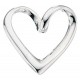 Necklace heart in 925/1000 silver