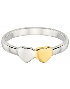 My-jewelry - D3323 - chic Ring heart gold plated in 925/1000 silver